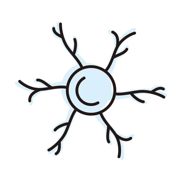 Symbol Der Menschlichen Neuronen Vektorillustration — Stockvektor