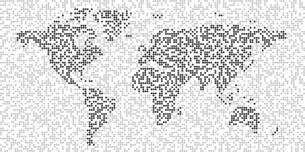 Χάρτης Του Κόσμου Μοτίβα Από Πουά Χωρίς Ραφές — Διανυσματικό Αρχείο