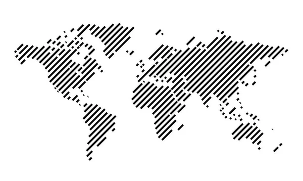 Mappa Aziendale Minimalista Obliqua Del Mondo Sfondo Vettoriale — Vettoriale Stock