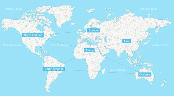 Welt Große Internet Netzwerk Netz Hintergrund Der Sozialen Kommunikationsmittel Earth — Stockvektor