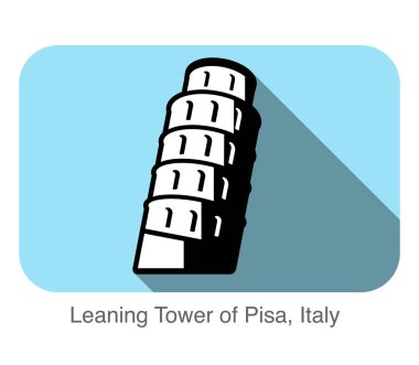Pisa. Dünya serisinin ünlü simgesi, ünlü manzaralı yer.