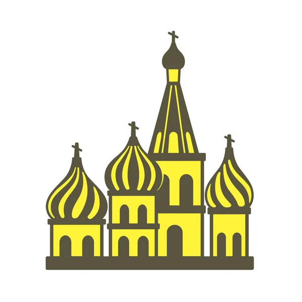 Кремлевский Силуэт Знаменитая Достопримечательность Мировой Иконы — стоковый вектор