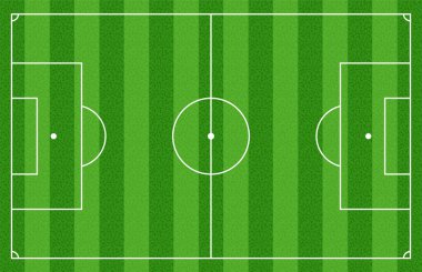 çim futbol futbol sahası, vektör çizim