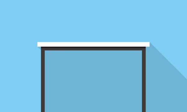 Односторонній Дизайн Плоского Значка Синій Колір Тла Світло Тінь — стоковий вектор