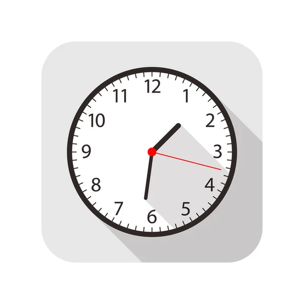 Horloge Design Icône Mode Plat Symbole Veille Vecteur — Image vectorielle