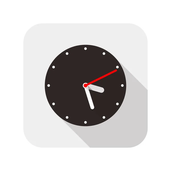 Reloj Diseño Moda Plano Icono Icono Reloj Vector — Vector de stock