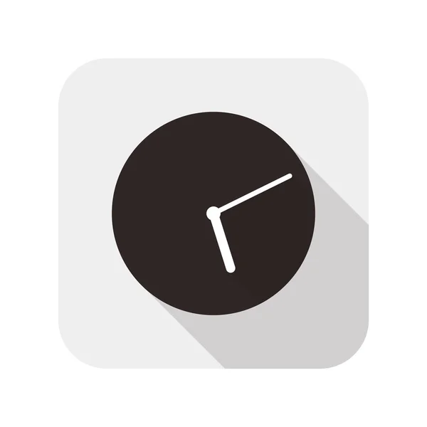 Klok Platte Modevormgeving Pictogram Pictogram Van Het Horloge Vector — Stockvector