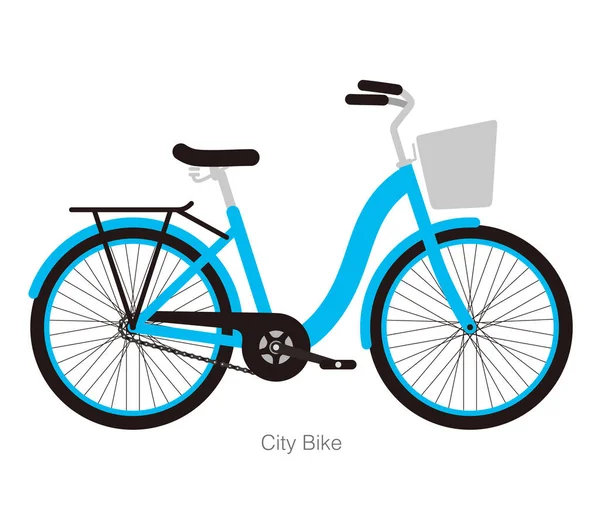 Упрощенная Векторная Городской Велосипед Движение Быстро Иллюстрации — стоковый вектор