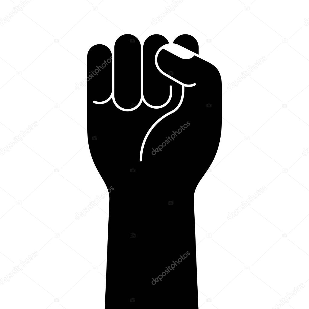 fist raise up, the power of unity