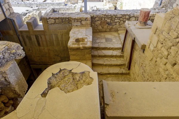 Wykopaliska archeologiczne w pałacu w knossos. Kreta. Grecja Zdjęcia Stockowe bez tantiem