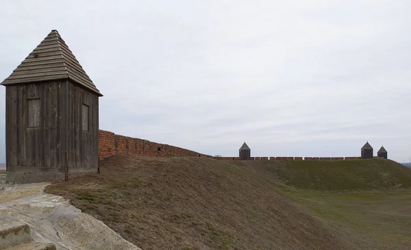 Earthen Fort Watchtowers 17Th Century Artillery Pieces Museum Complex Defensive — Stock Photo, Image