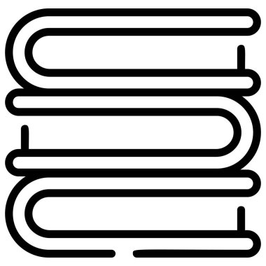 books line icon isolated on white background 