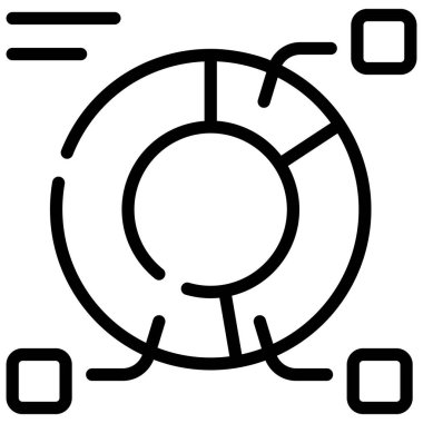 analysis line icon isolated on white background