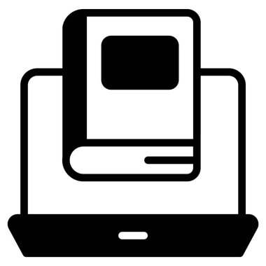 online education icon isolated on white background