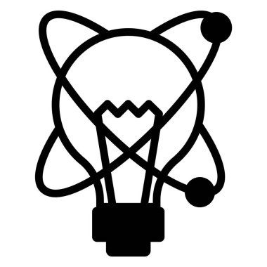 molecular physics icon isolated on white background