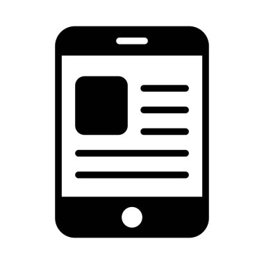 mobile, phone icon isolated on white background