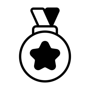 medal, prize icon isolated on white background