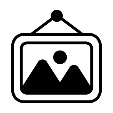 image frame icon isolated on white background