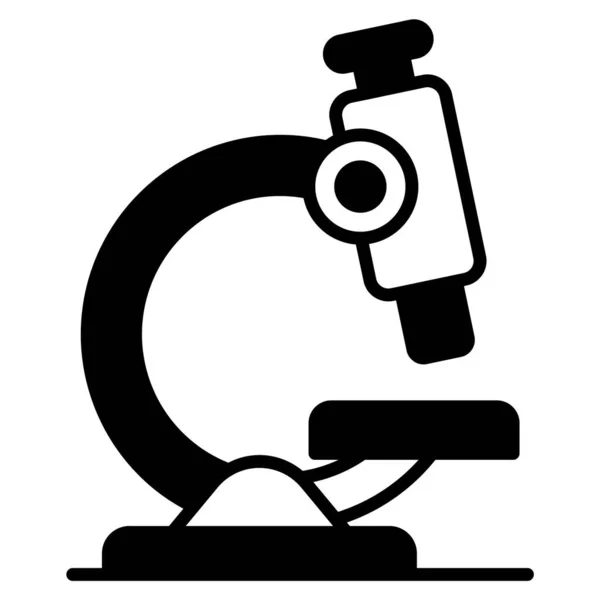Mikroskop Symbol Isoliert Auf Weißem Hintergrund — Stockvektor