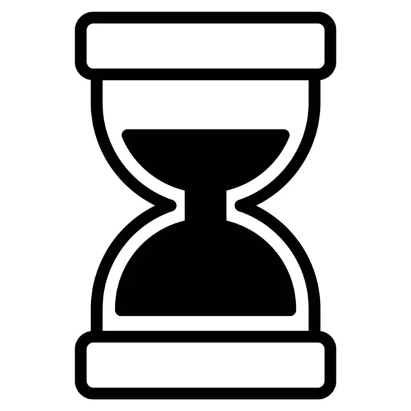 Sand Clock Hourglass Icon Isolated White Background —  Vetores de Stock