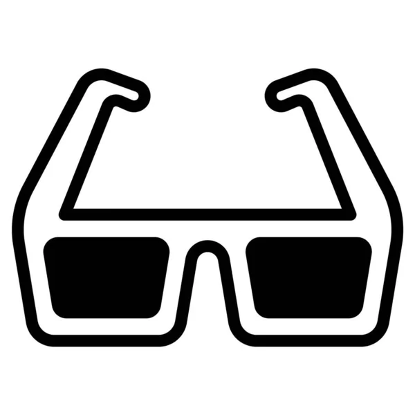 Icono Gafas Oculares Aislado Sobre Fondo Blanco — Vector de stock