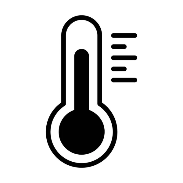 Значок Термометра Белом Фоне — стоковый вектор