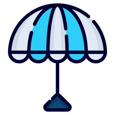 umbrella vector icon. colored outline style for Web and Mobile.