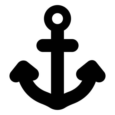 anchor vector icon glyph style for Web and Mobile.
