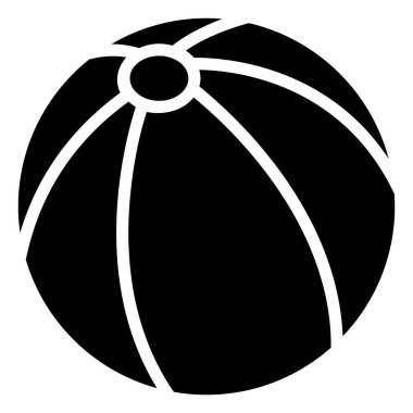 beach ball vector icon glyph style for Web and Mobile.