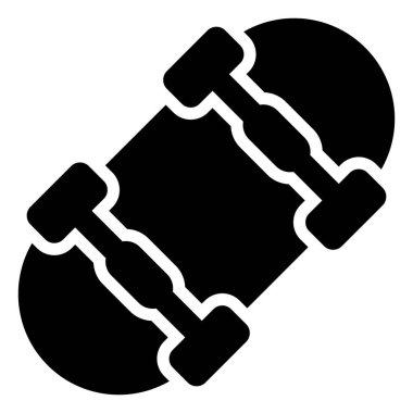 skater board vector icon glyph style for Web and Mobile.