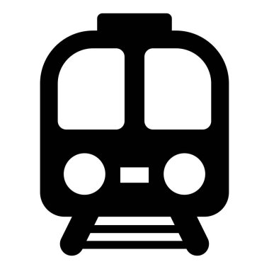 train vector icon glyph style for Web and Mobile.