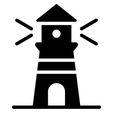 light house vector icon glyph style for Web and Mobile.