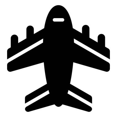  air plane vector icon glyph style for Web and Mobile.