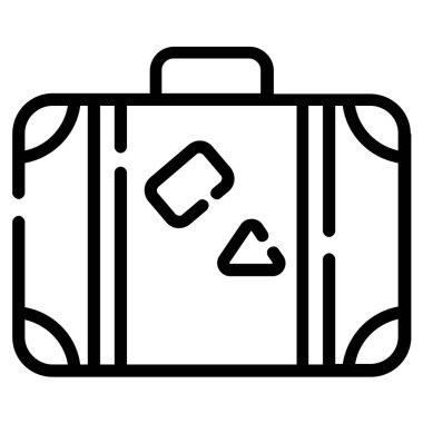 luggage vector icon thin line style for Web and Mobile.