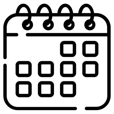 traveling date vector icon thin line style for Web and Mobile.