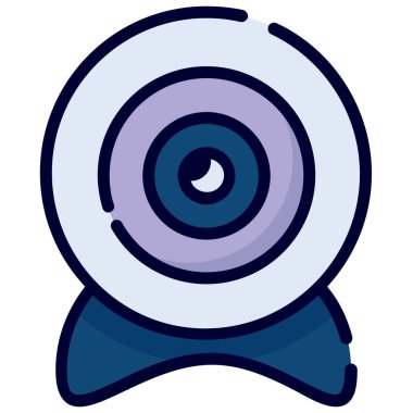 web came color line icon isolated on white background