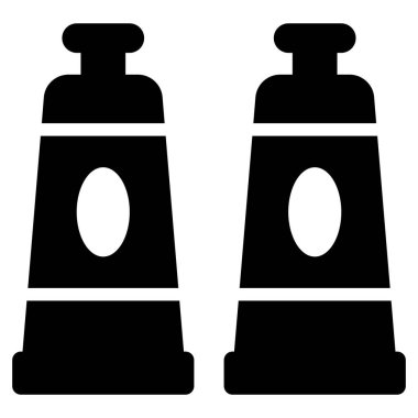 color tube glyph icon isolated on white background