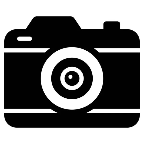 Camera Vector Icon Glyph Style Web Mobile — Stockvektor