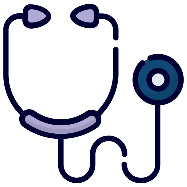 Stethoscope Medical Equipment Icon Healthcare Medical Icon — Stok Vektör