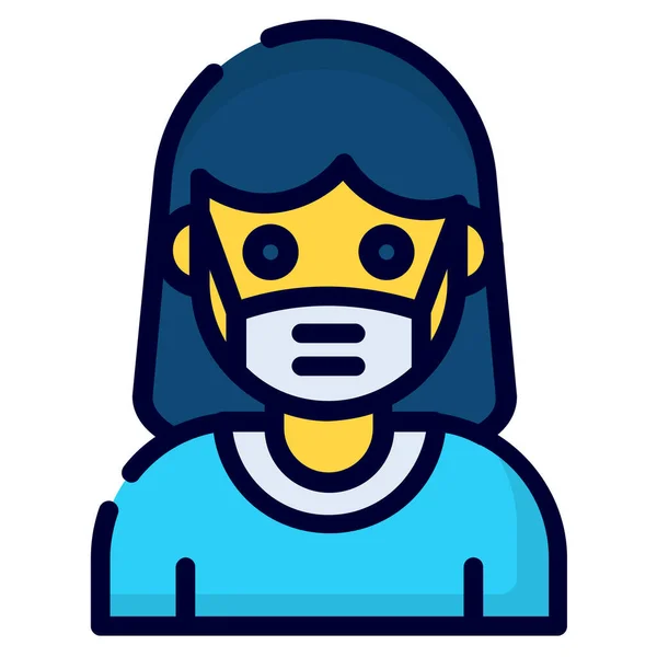 Safety Mask Icon Healthcare Medical Icon — Archivo Imágenes Vectoriales
