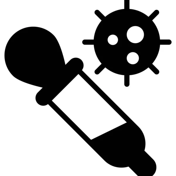 Coronavirus Dropper Icon Healthcare Medical Icon — Image vectorielle