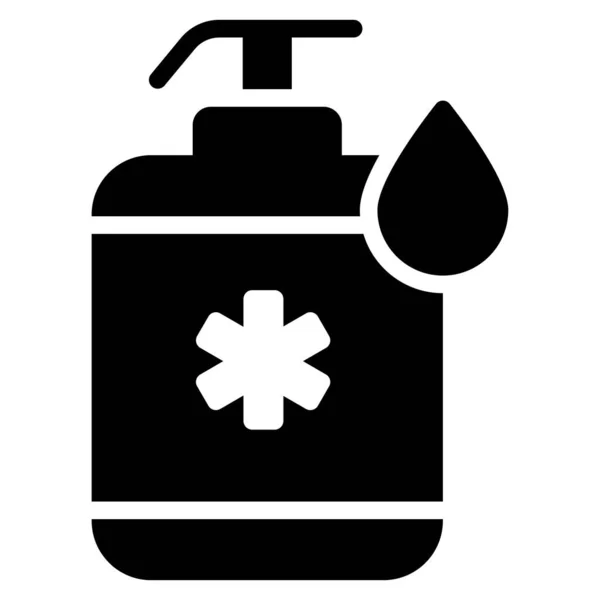 Hand Sanitizer Icon Healthcare Medical Icon — Stockvektor