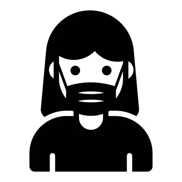 Safety Mask Icon Healthcare Medical Icon — Stok Vektör