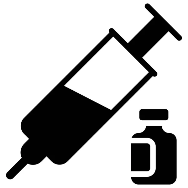 Vaccine Injection Icon Healthcare Medical Icon — Archivo Imágenes Vectoriales