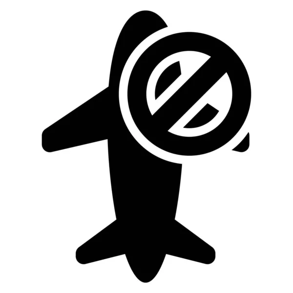 Forbidden Flight Icon Healthcare Medical Icon — Image vectorielle