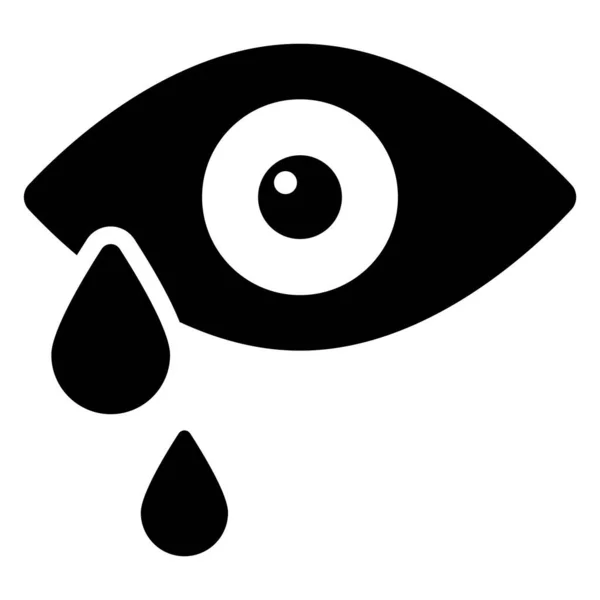 Eye Tears Drops Icon Healthcare Medical Icon — Vettoriale Stock