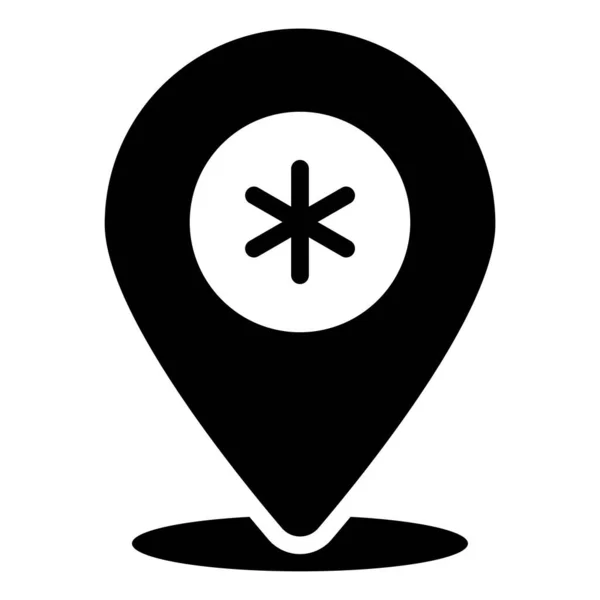 Location Direction Icon Healthcare Medical Icon — Archivo Imágenes Vectoriales