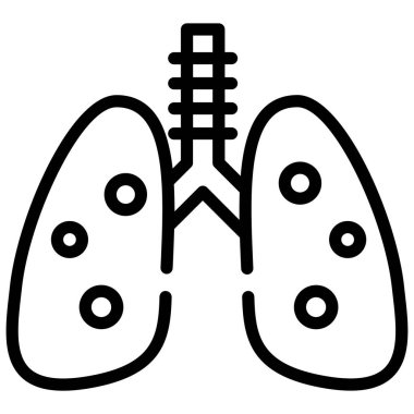 lungs, human body parts icon, healthcare and medical icon.