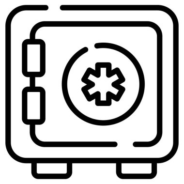 safe medical icon, healthcare and medical icon.