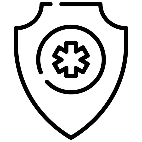 Protection Shield Icon Healthcare Medical Icon — Wektor stockowy